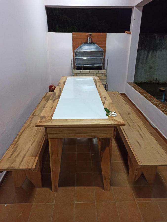 Casa C Churrasq E Wifi, Frente Ao Mar Bertioga Esterno foto